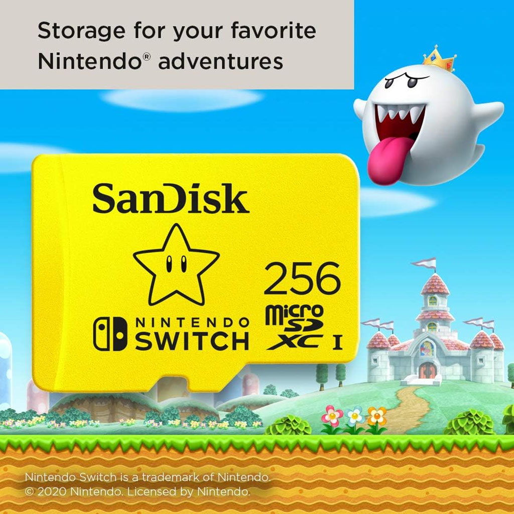 SanDisk 256GB MicroSDXC Nintendo Switch tarjeta de memoria microSDXC UHS-I clase 10