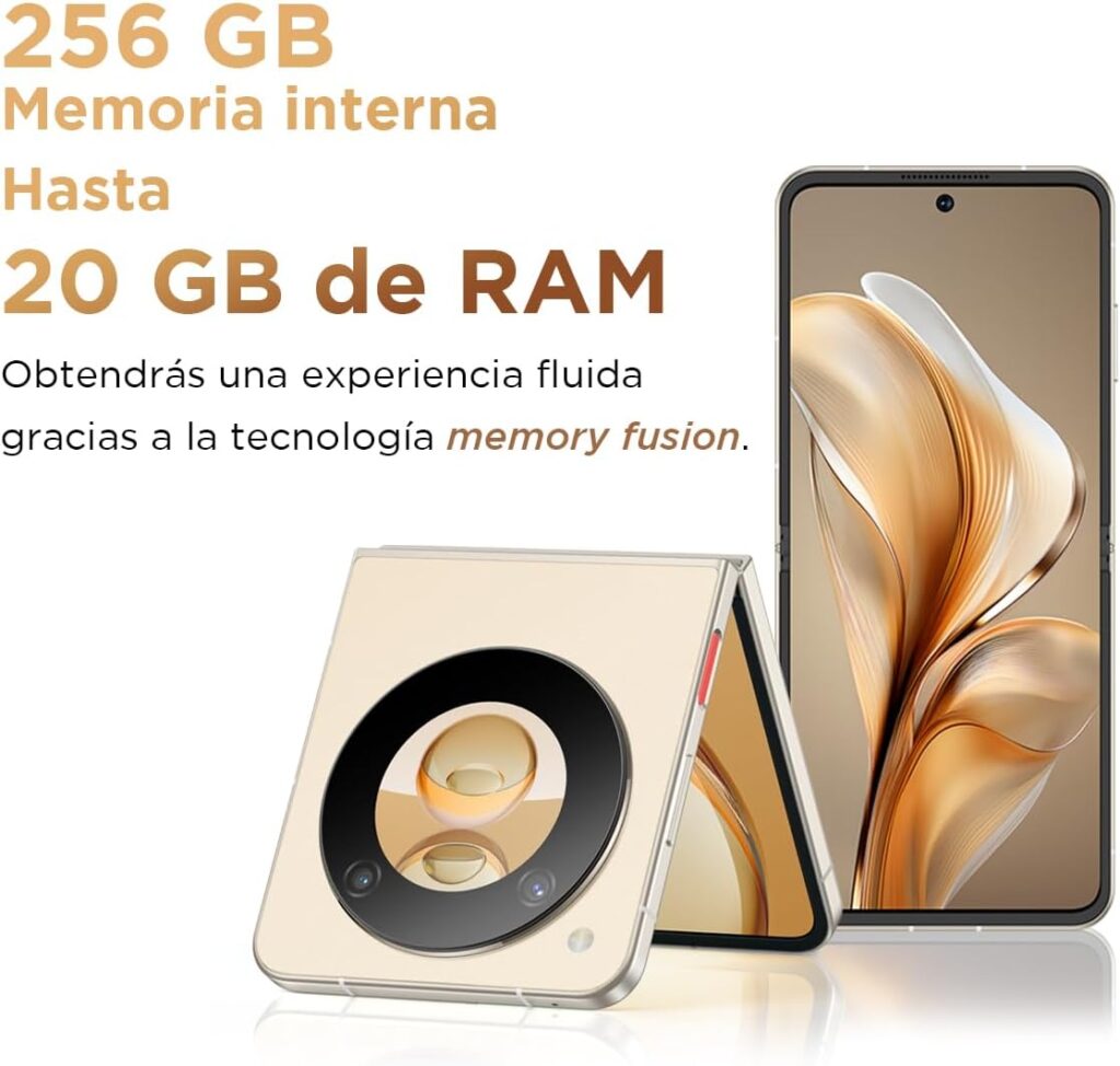 Nubia Flip 5G - Smartphone Nubia, cámara 50 MP, pantalla dinámica, liberado, 256GB almacenamiento