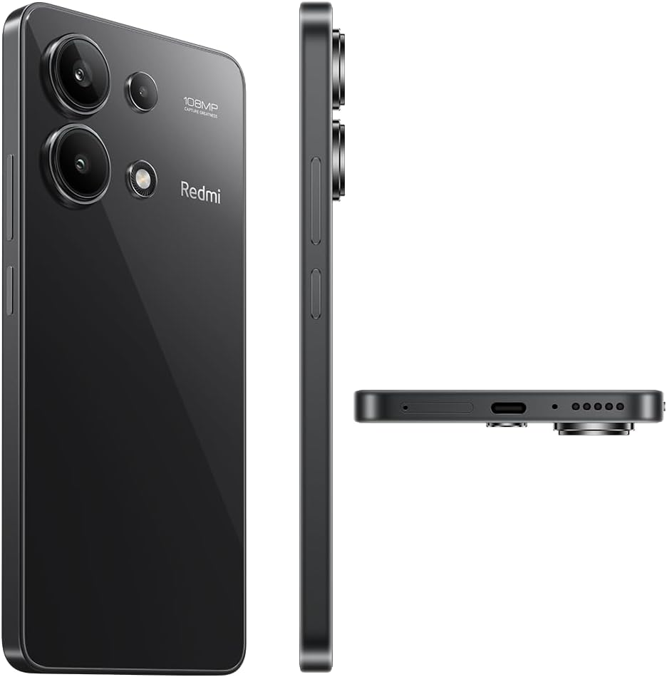 Xiaomi Celular Redmi 256GB Negro Medianoche con Carga Rápida y Triple Cámara