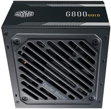 "Fuente de alimentación Cooler Master, eficiencia 80 PLUS Gold, diseño modular"