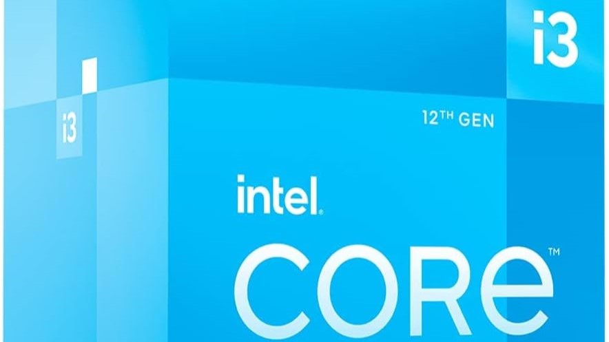 "Procesador Intel Core i3-12100F, 4 núcleos, 8 hilos, rendimiento gaming"