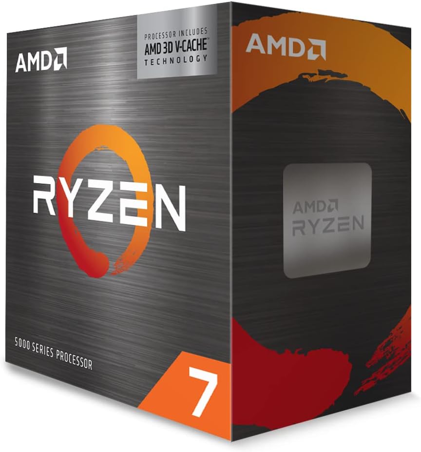 "Procesador AMD Ryzen 7 5700X3D, 8 núcleos, 16 hilos, rendimiento gaming"