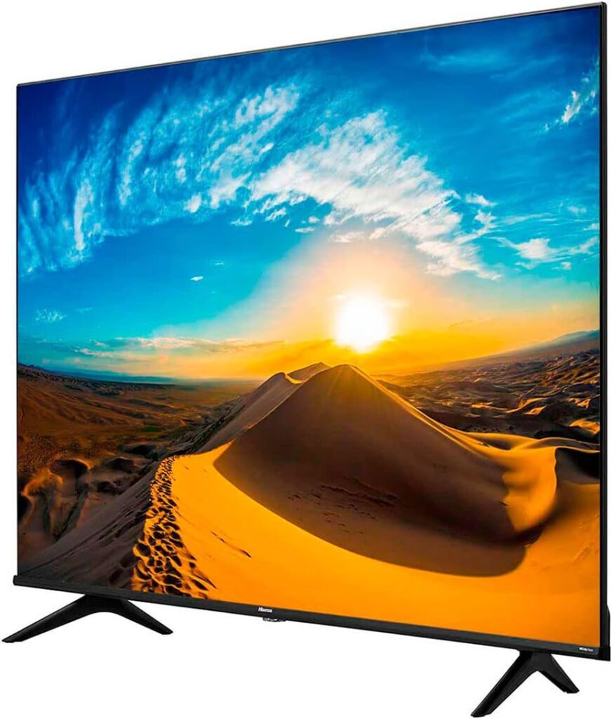 La Hisense Pantalla Smart 65A6H Google ofrece 4K, HDR y Google TV, ideal para una experiencia de entretenimiento superior.